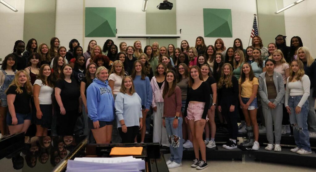 Photo of members of the Women's Chorale for the 2024 - 2025 year