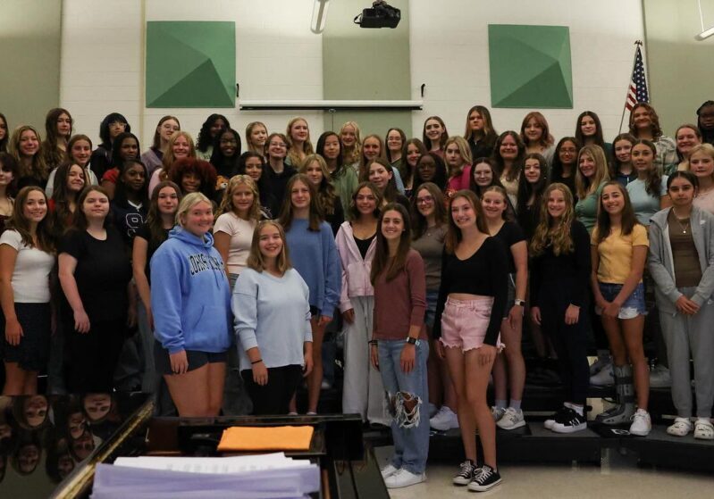 Photo of members of the Women's Chorale for the 2024 - 2025 year